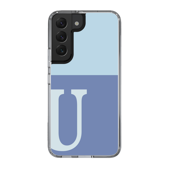 Slim Protection Case［ Original - initial two tone - U blue ］