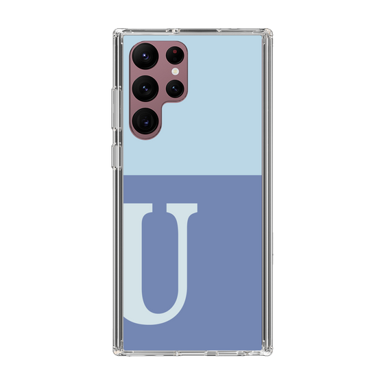 Slim Protection Case［ Original - initial two tone - U blue ］