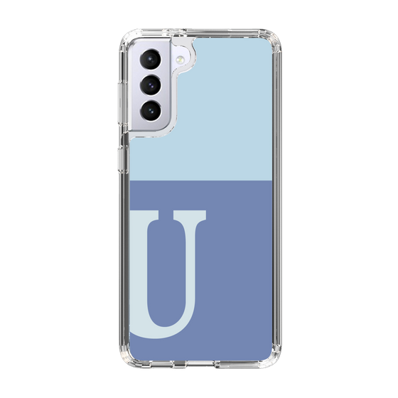 Slim Protection Case［ Original - initial two tone - U blue ］