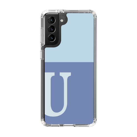Slim Protection Case［ Original - initial two tone - U blue ］