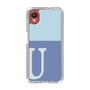 Slim Protection Case［ Original - initial two tone - U blue ］