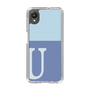 Slim Protection Case［ Original - initial two tone - U blue ］