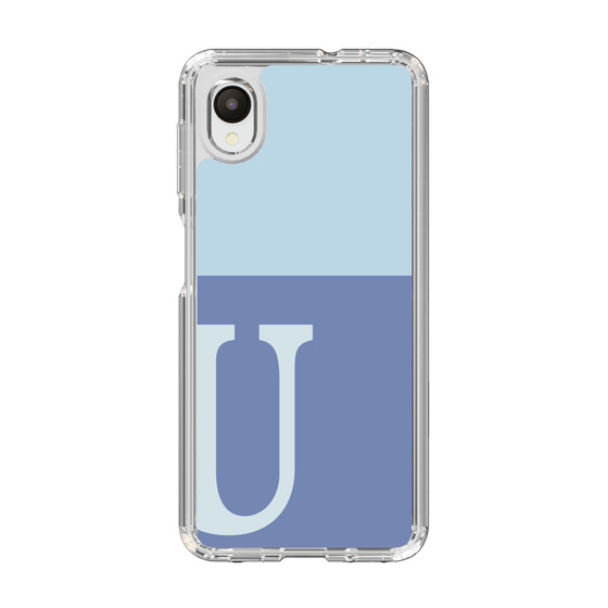 Slim Protection Case［ Original - initial two tone - U blue ］