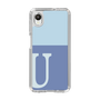 Slim Protection Case［ Original - initial two tone - U blue ］