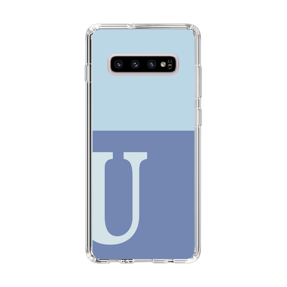 Slim Protection Case［ Original - initial two tone - U blue ］