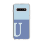 Slim Protection Case［ Original - initial two tone - U blue ］