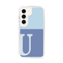 Slim Protection Case［ Original - initial two tone - U blue ］