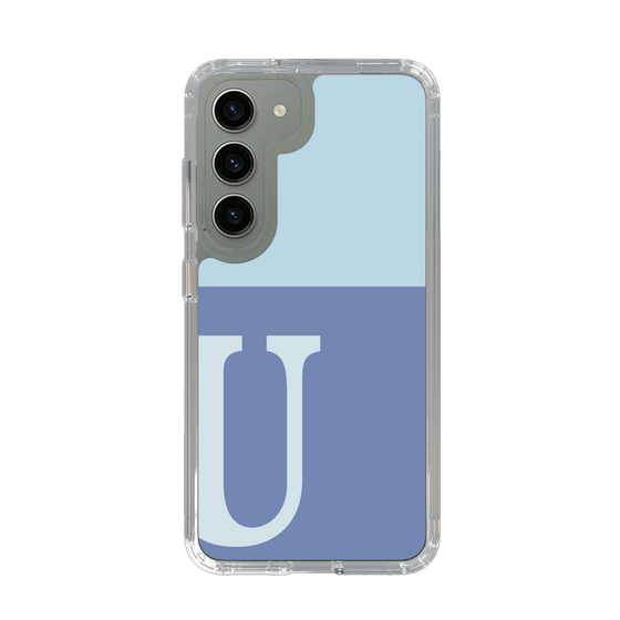 Slim Protection Case［ Original - initial two tone - U blue ］