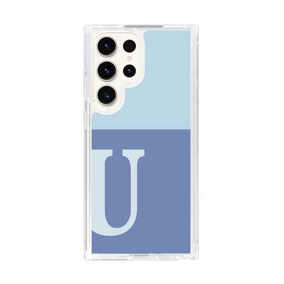 Slim Protection Case［ Original - initial two tone - U blue ］