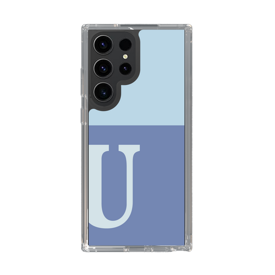 Slim Protection Case［ Original - initial two tone - U blue ］
