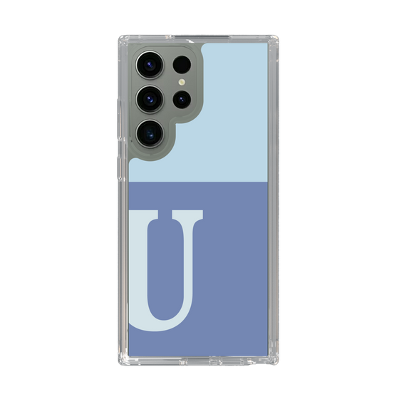 Slim Protection Case［ Original - initial two tone - U blue ］