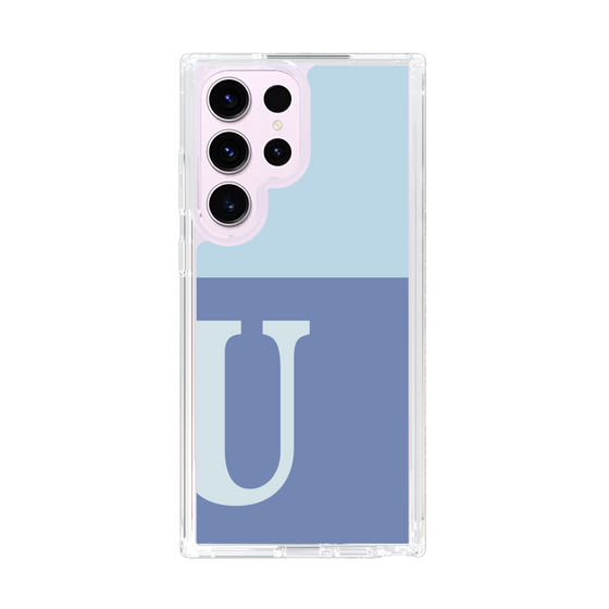 Slim Protection Case［ Original - initial two tone - U blue ］