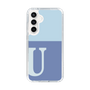Slim Protection Case［ Original - initial two tone - U blue ］
