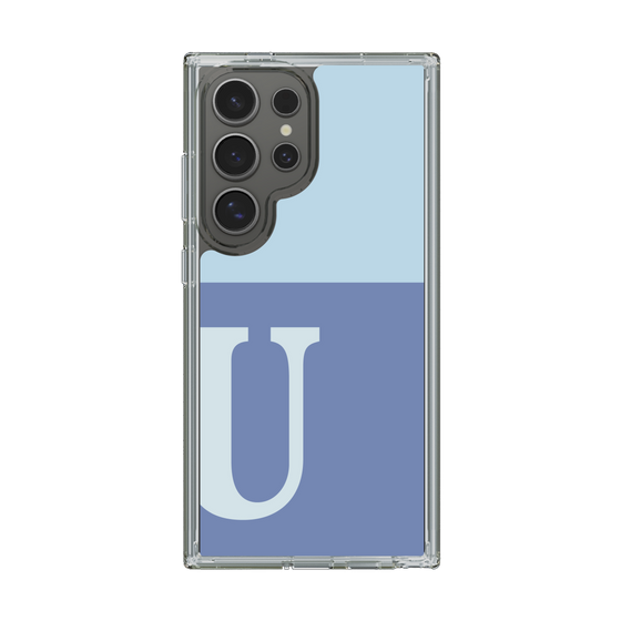 Slim Protection Case［ Original - initial two tone - U blue ］