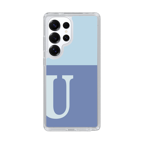 Slim Protection Case［ Original - initial two tone - U blue ］