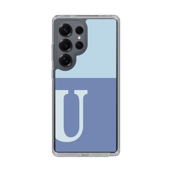 Slim Protection Case［ Original - initial two tone - U blue ］