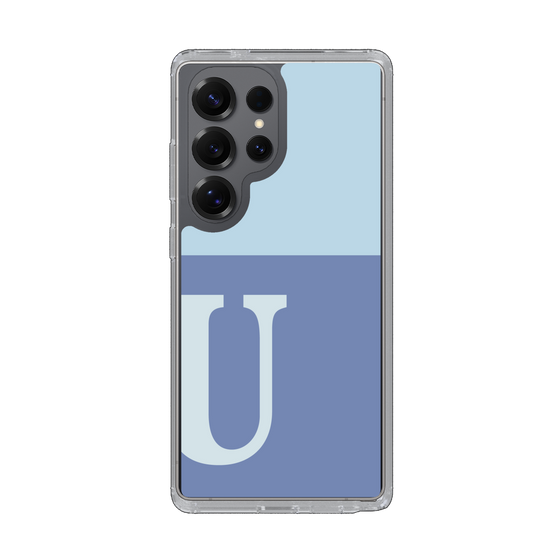Slim Protection Case［ Original - initial two tone - U blue ］