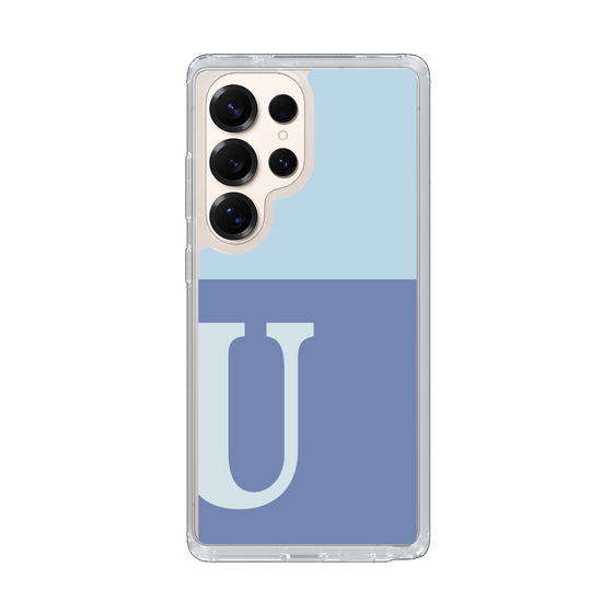 Slim Protection Case［ Original - initial two tone - U blue ］