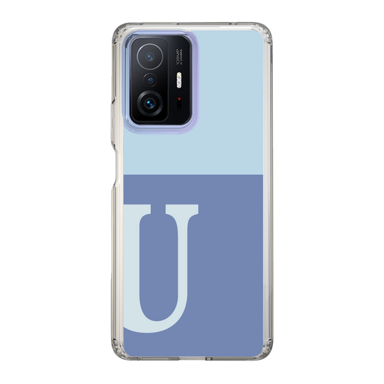 Slim Protection Case［ Original - initial two tone - U blue ］
