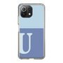 Slim Protection Case［ Original - initial two tone - U blue ］