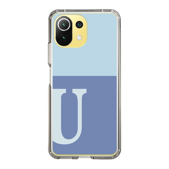 Slim Protection Case［ Original - initial two tone - U blue ］