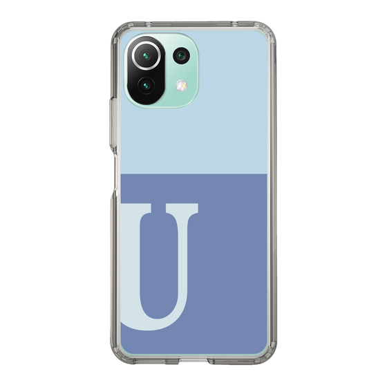 Slim Protection Case［ Original - initial two tone - U blue ］