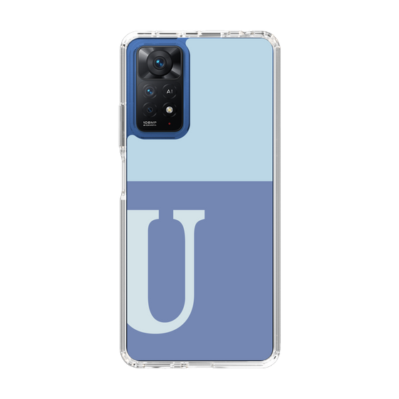 Slim Protection Case［ Original - initial two tone - U blue ］