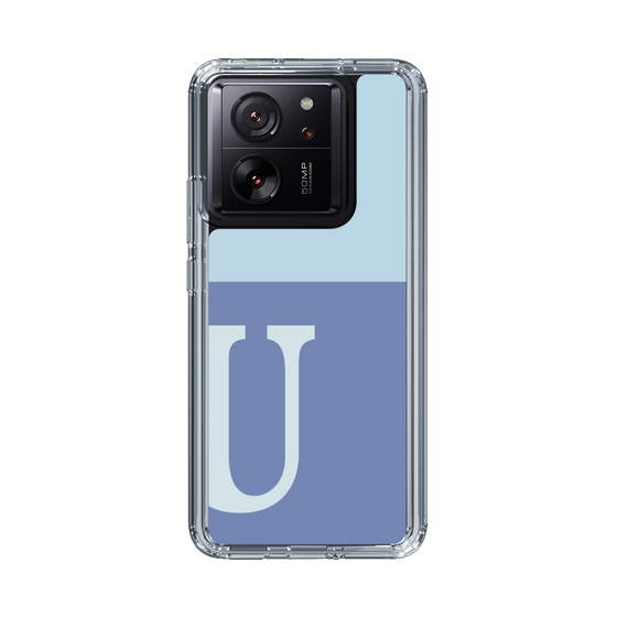 Slim Protection Case［ Original - initial two tone - U blue ］