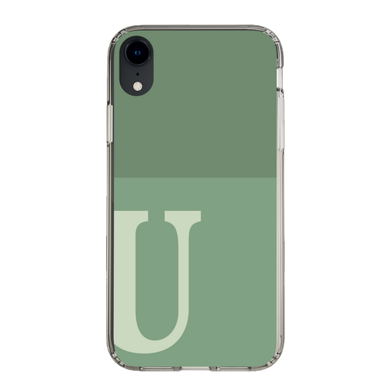 Slim Protection Case［ Original - initial two tone - U green ］