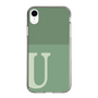 Slim Protection Case［ Original - initial two tone - U green ］