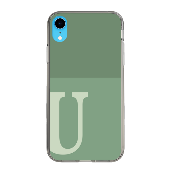 Slim Protection Case［ Original - initial two tone - U green ］