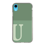 Slim Protection Case［ Original - initial two tone - U green ］