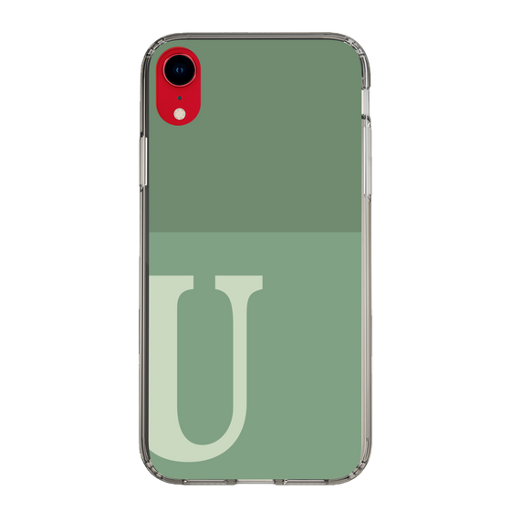Slim Protection Case［ Original - initial two tone - U green ］