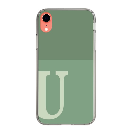 Slim Protection Case［ Original - initial two tone - U green ］