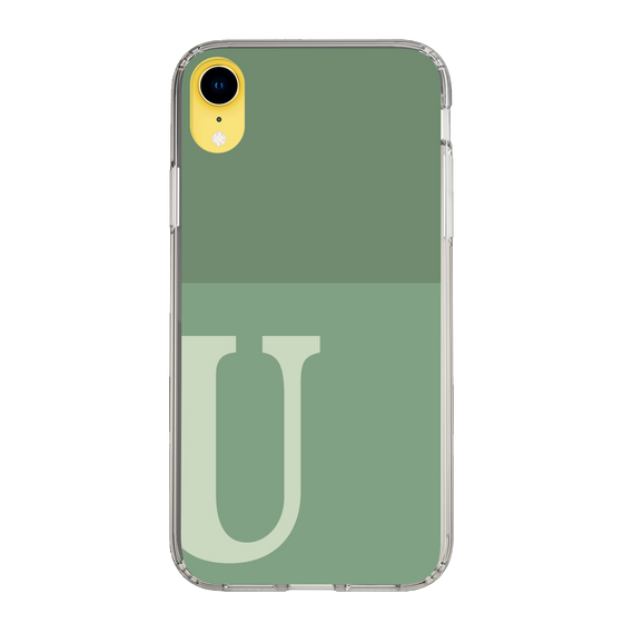 Slim Protection Case［ Original - initial two tone - U green ］