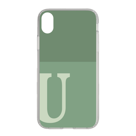 Slim Protection Case［ Original - initial two tone - U green ］