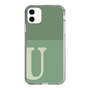 Slim Protection Case［ Original - initial two tone - U green ］