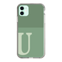 Slim Protection Case［ Original - initial two tone - U green ］