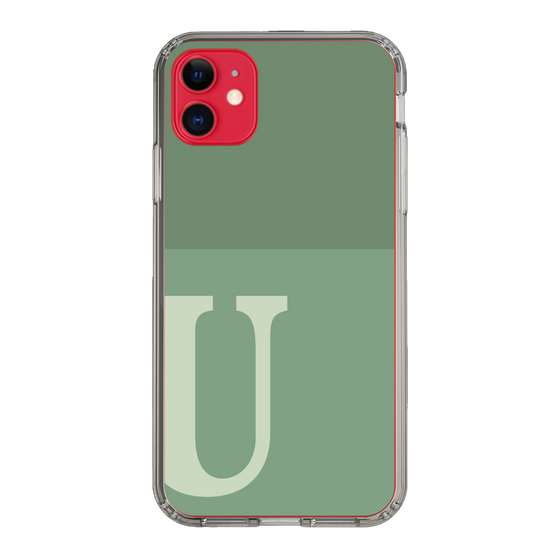 Slim Protection Case［ Original - initial two tone - U green ］