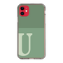 Slim Protection Case［ Original - initial two tone - U green ］