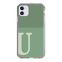 Slim Protection Case［ Original - initial two tone - U green ］