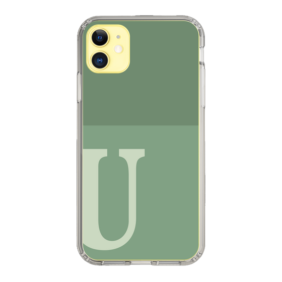 Slim Protection Case［ Original - initial two tone - U green ］