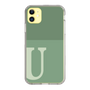 Slim Protection Case［ Original - initial two tone - U green ］