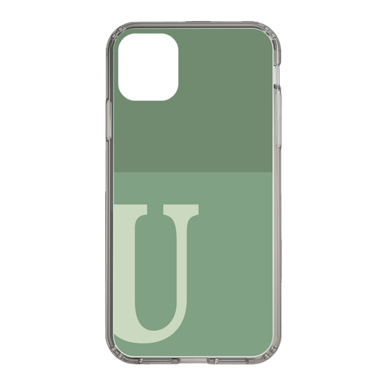 Slim Protection Case［ Original - initial two tone - U green ］