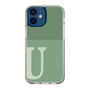 Slim Protection Case［ Original - initial two tone - U green ］