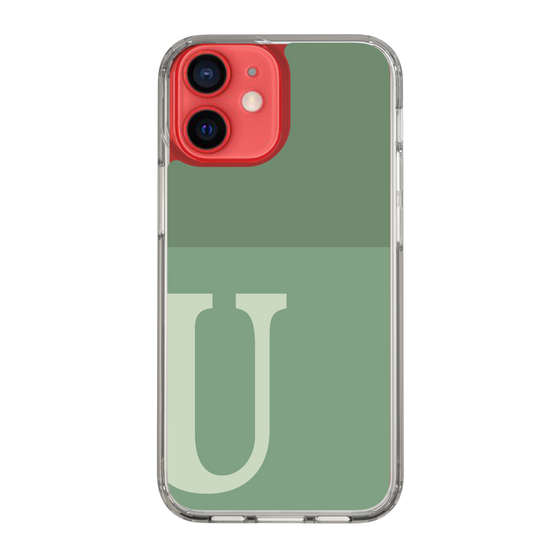 Slim Protection Case［ Original - initial two tone - U green ］