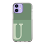 Slim Protection Case［ Original - initial two tone - U green ］