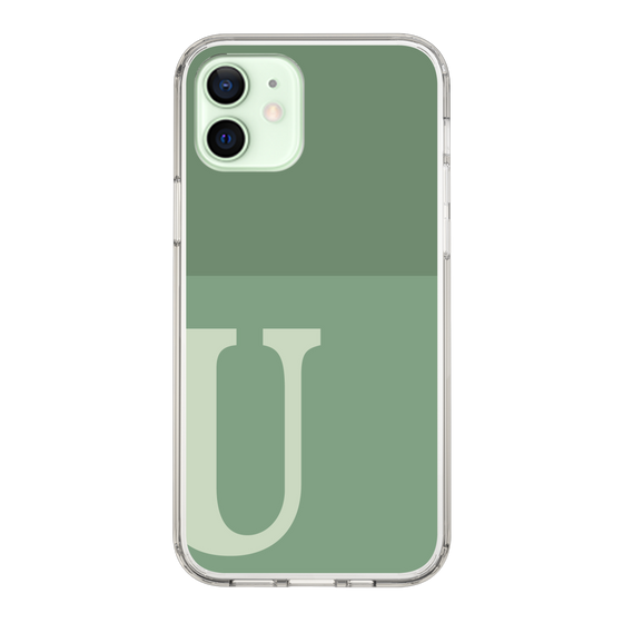 Slim Protection Case［ Original - initial two tone - U green ］
