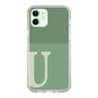 Slim Protection Case［ Original - initial two tone - U green ］