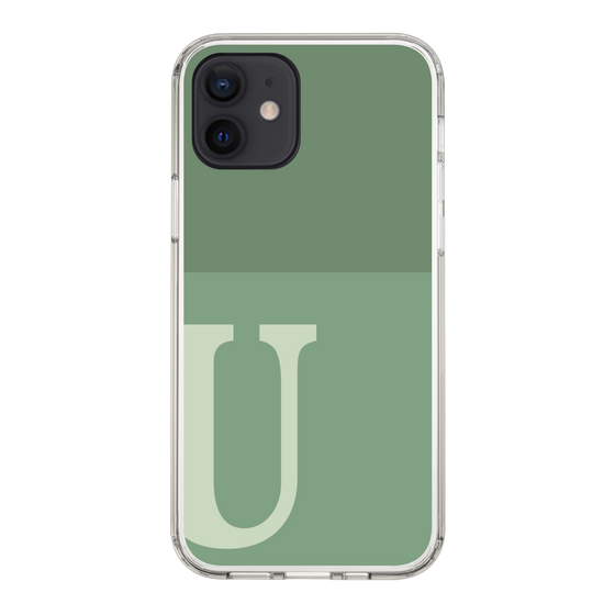 Slim Protection Case［ Original - initial two tone - U green ］